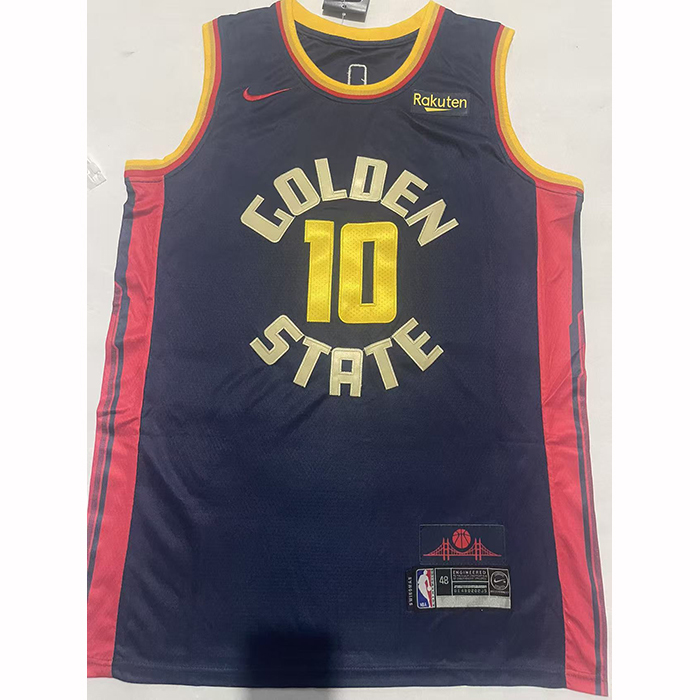Camiseta Golden State Warriors Jimmy Butler III NO 10 Ciudad 2024-25 Azul